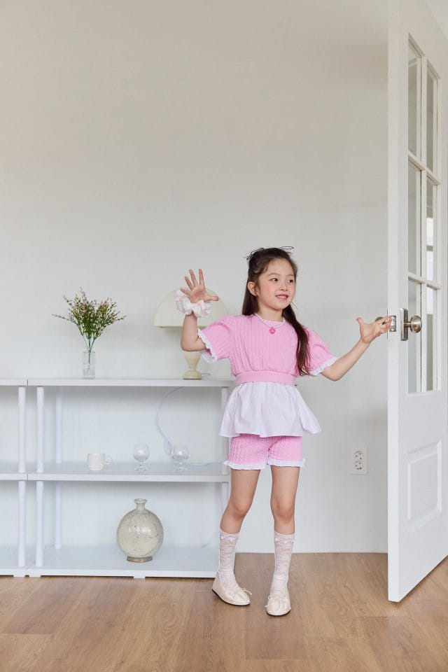 Berry Berry - Korean Children Fashion - #designkidswear - Scone Top Bottom Set - 3