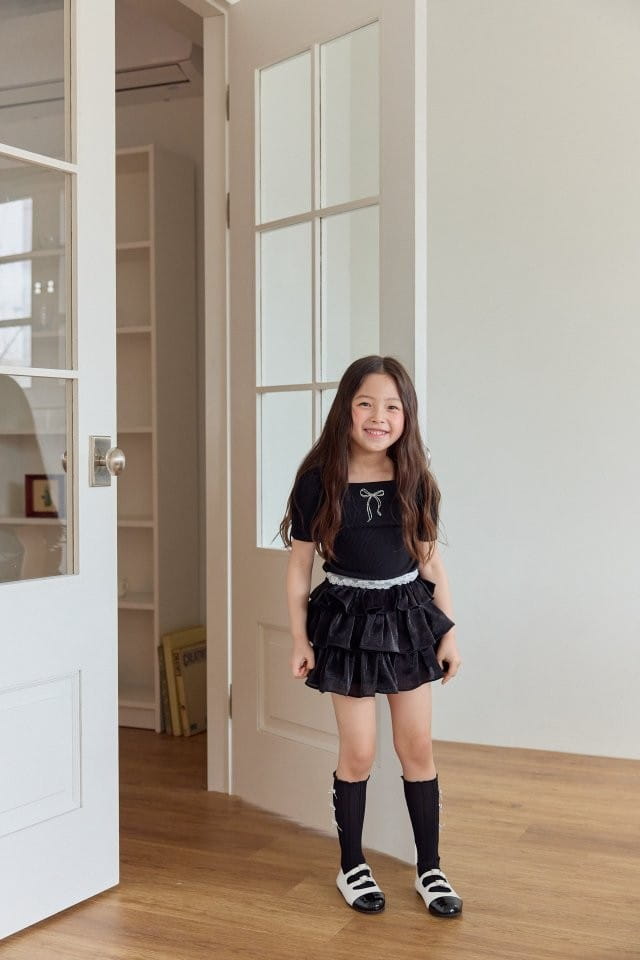 Berry Berry - Korean Children Fashion - #fashionkids - Bling Skirt Pants - 4