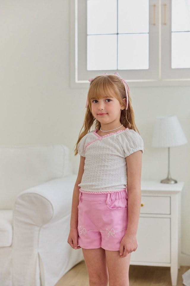 Berry Berry - Korean Children Fashion - #kidsstore - Ribbon Line Pants