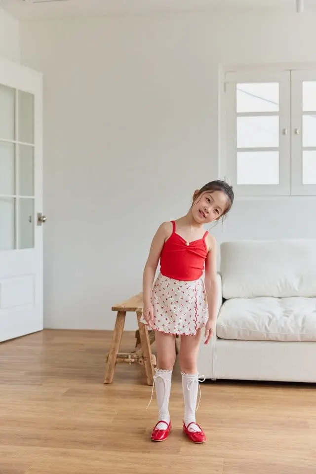 Berry Berry - Korean Children Fashion - #kidsstore - Scallop Skirt Pants - 6