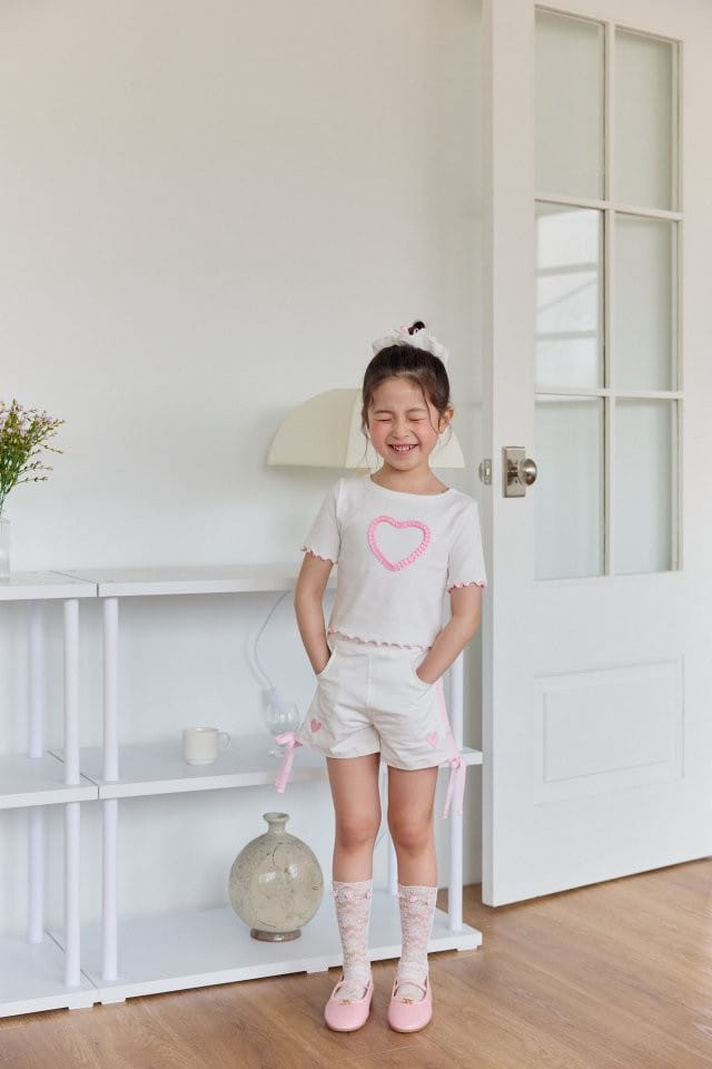 Berry Berry - Korean Children Fashion - #kidzfashiontrend - Heart Con Pants - 8