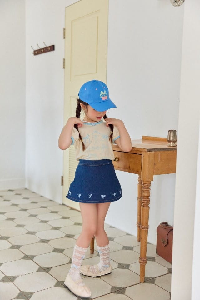 Berry Berry - Korean Children Fashion - #kidzfashiontrend - Ribbon World Tee - 8