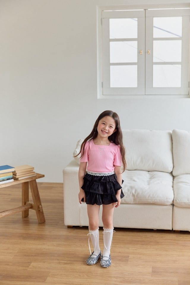Berry Berry - Korean Children Fashion - #littlefashionista - Bling Skirt Pants - 8