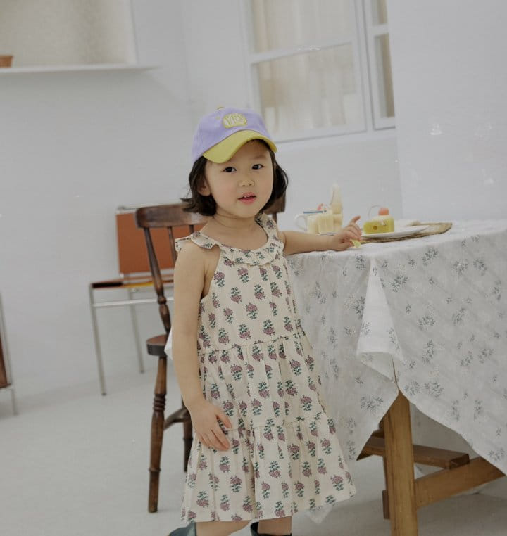 Bienvenu - Korean Children Fashion - #Kfashion4kids - Sleeveles Frill Kan Kan One-Piece - 6