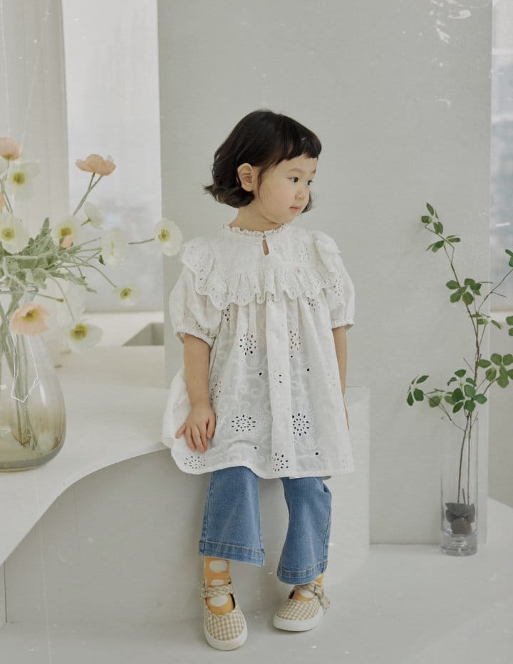 Bienvenu - Korean Children Fashion - #Kfashion4kids - Romantic Pumping One-Piece - 3