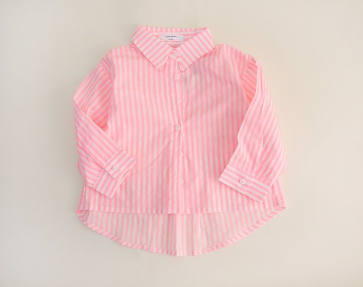 Bienvenu - Korean Children Fashion - #designkidswear - Neon Orange Shirt - 5
