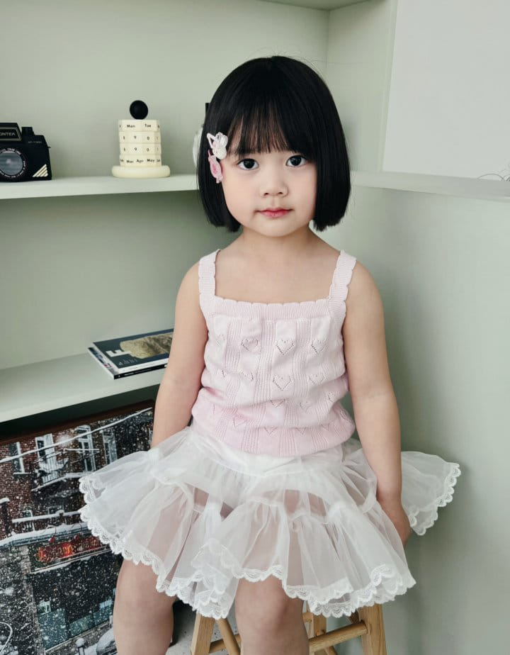 Bienvenu - Korean Children Fashion - #designkidswear - Kan Kan Chiffon Ribbon Skirt - 6