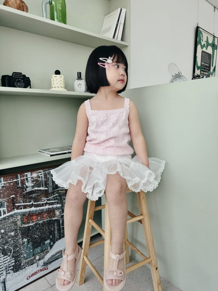 Bienvenu - Korean Children Fashion - #discoveringself - Kan Kan Chiffon Ribbon Skirt - 7