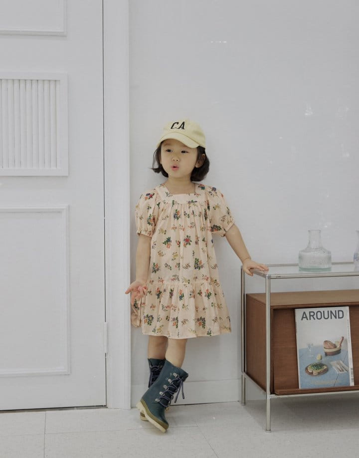 Bienvenu - Korean Children Fashion - #kidsstore - Square Long One-Piece - 2