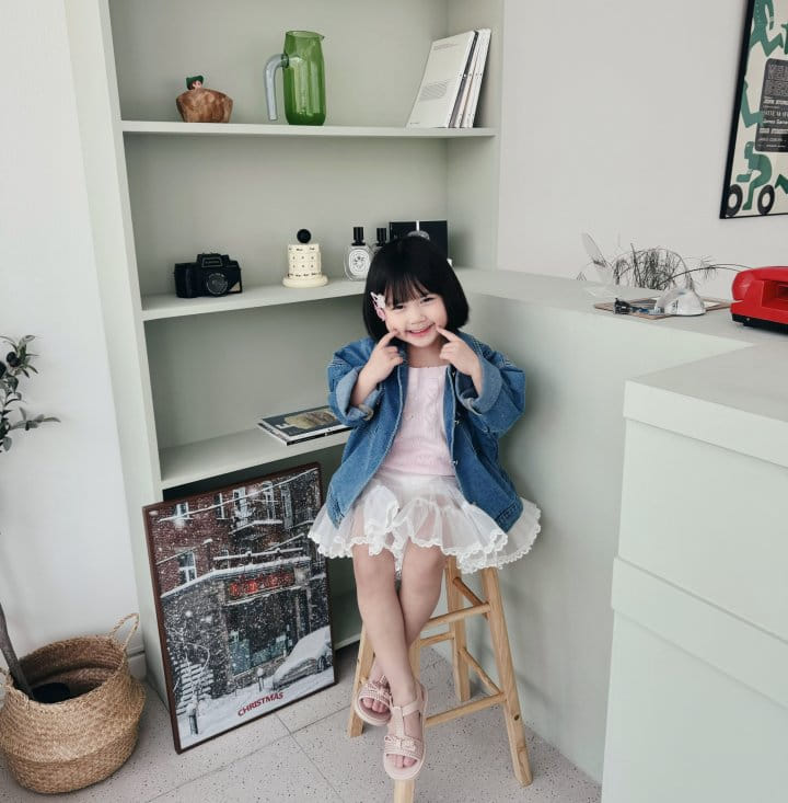 Bienvenu - Korean Children Fashion - #kidzfashiontrend - Kan Kan Chiffon Ribbon Skirt - 11