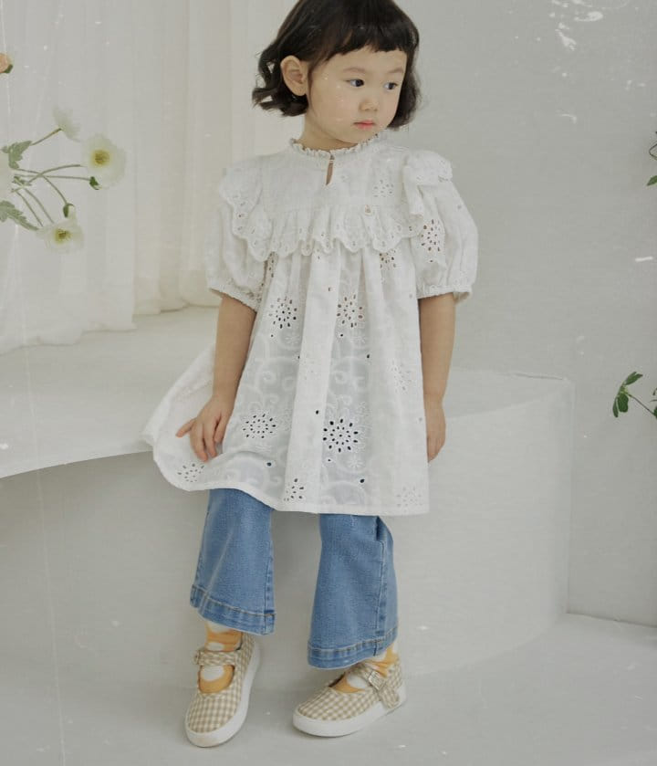 Bienvenu - Korean Children Fashion - #Kfashion4kids - Romantic Pumping One-Piece - 4