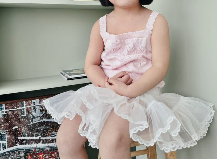 Bienvenu - Korean Children Fashion - #littlefashionista - Heart Top Knit - 5