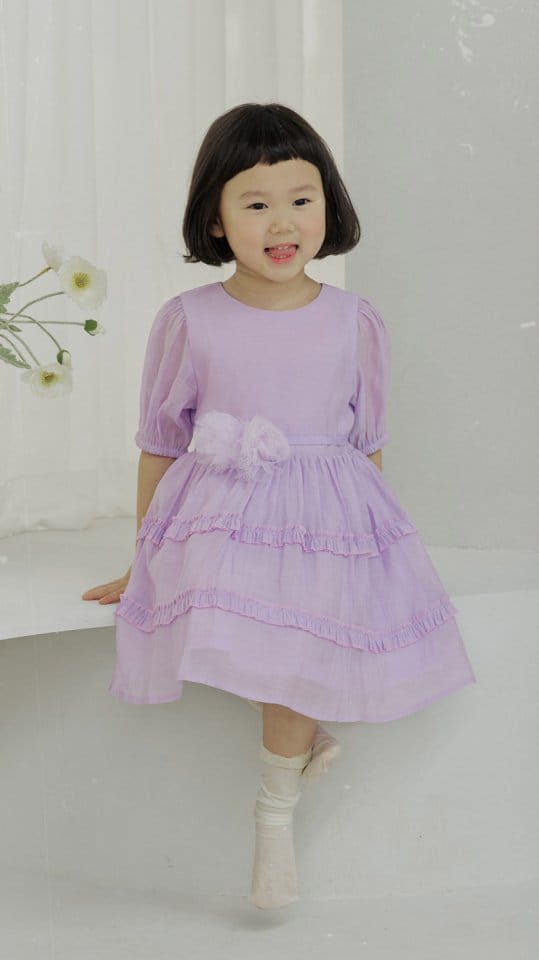 Bienvenu - Korean Children Fashion - #prettylittlegirls - Corsage Kan Kan One-Piece - 5