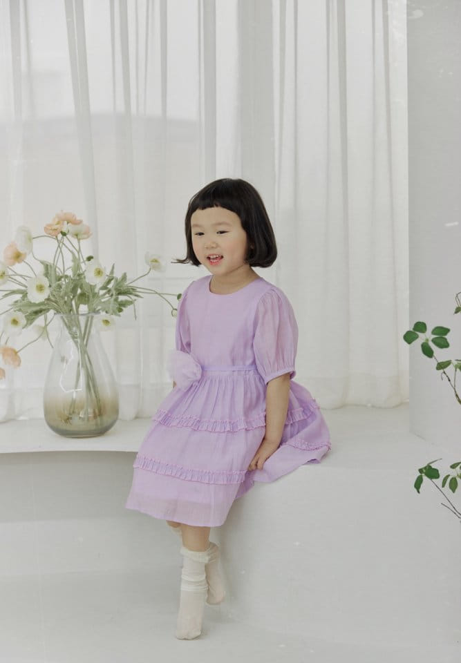 Bienvenu - Korean Children Fashion - #toddlerclothing - Corsage Kan Kan One-Piece - 7