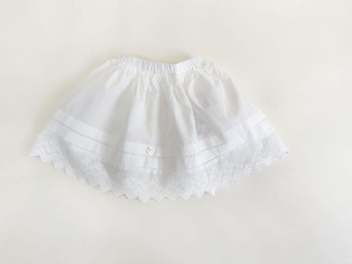 Bienvenu - Korean Children Fashion - #toddlerclothing - C Lace Mini Skirt - 3