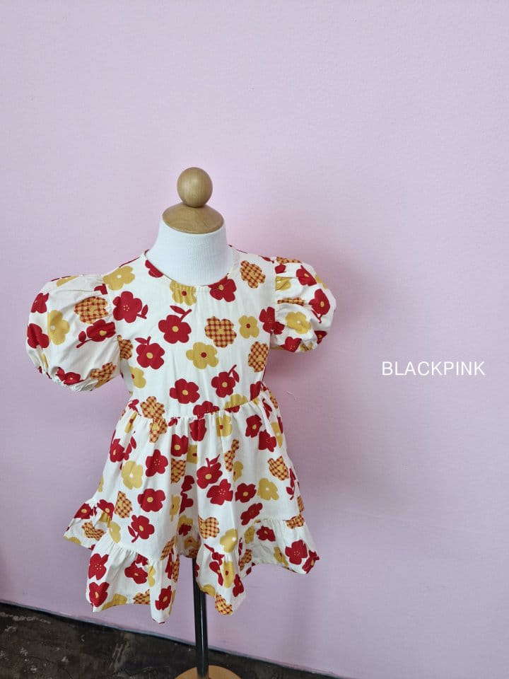 Black Pink - Korean Children Fashion - #discoveringself - Soda Flower One-Piece - 9