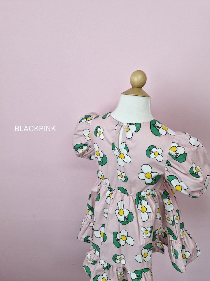 Black Pink - Korean Children Fashion - #prettylittlegirls - Juri Big Flower One-Piece - 10
