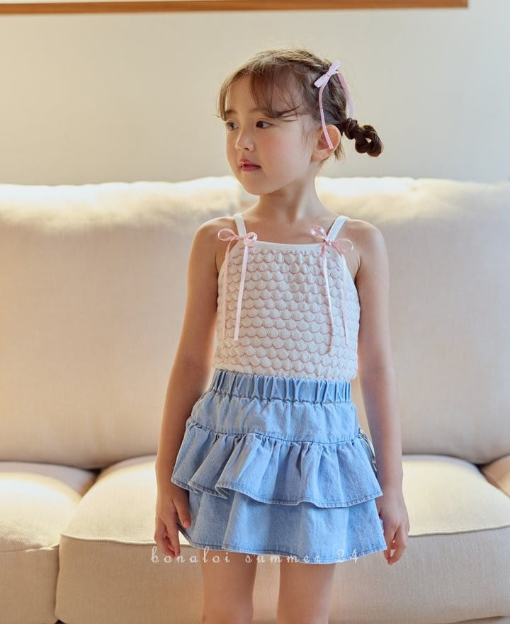 Bonaloi - Korean Children Fashion - #Kfashion4kids - Mayo Sleeveless Tee - 10