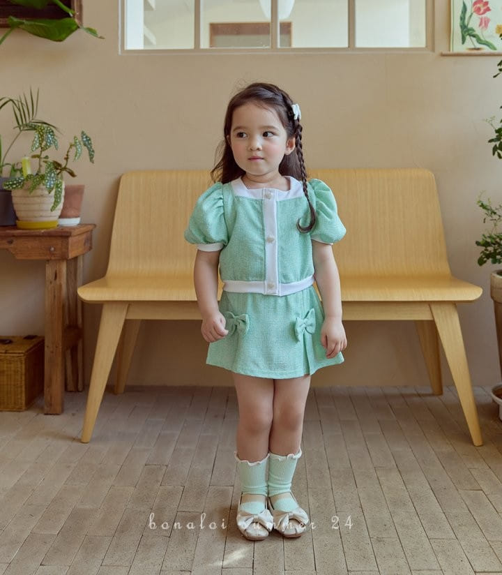 Bonaloi - Korean Children Fashion - #childrensboutique - Grape Fruit Jacket  Top Bottom Set - 7