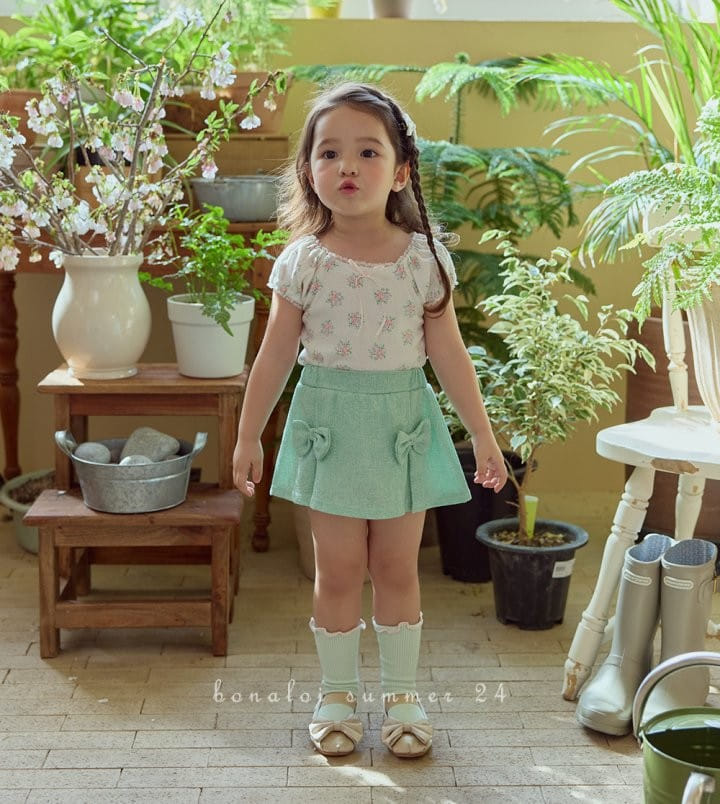 Bonaloi - Korean Children Fashion - #designkidswear - Lindsey Puff Tee - 6