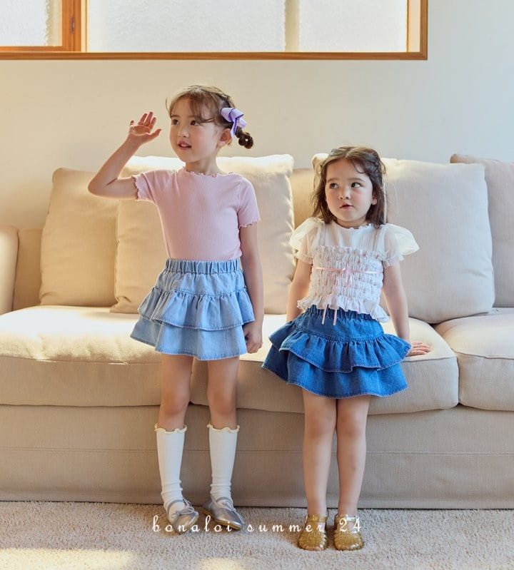 Bonaloi - Korean Children Fashion - #discoveringself - Soft Interlon Tee - 8