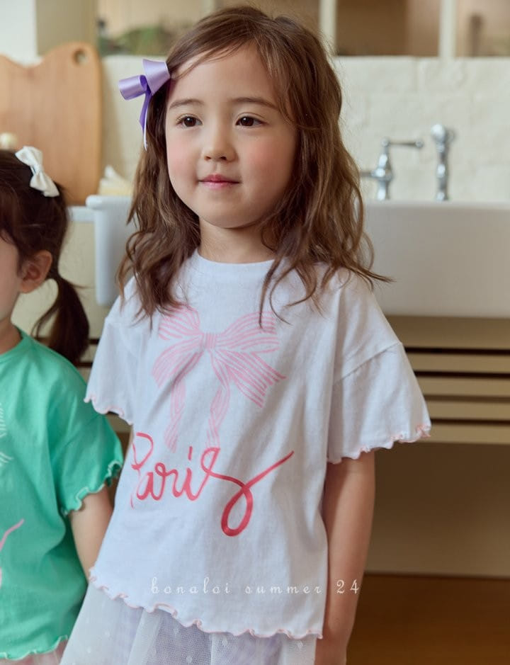 Bonaloi - Korean Children Fashion - #discoveringself - Paris Paint Tee - 6