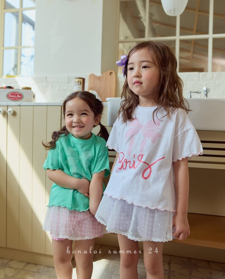 Bonaloi - Korean Children Fashion - #fashionkids - Paris Paint Tee - 7