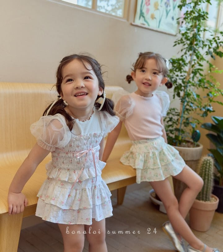 Bonaloi - Korean Children Fashion - #fashionkids - Allene Two Layered Skirt - 11