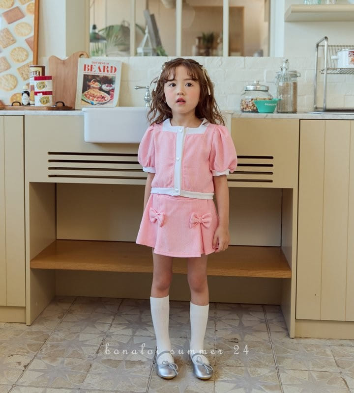 Bonaloi - Korean Children Fashion - #fashionkids - Grape Fruit Jacket  Top Bottom Set - 10