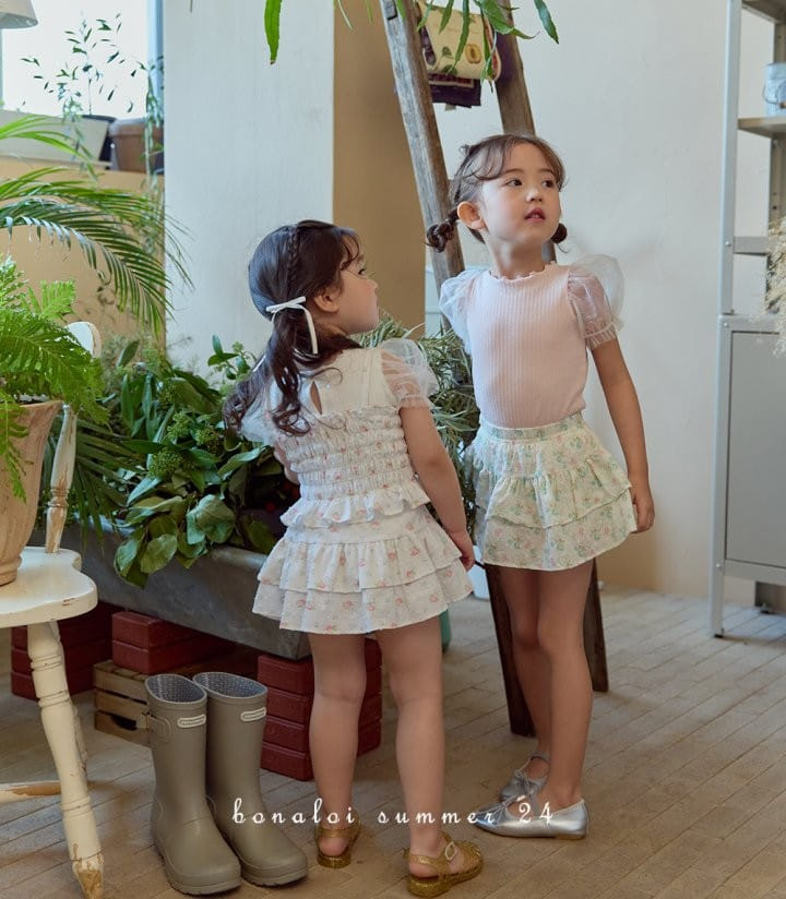 Bonaloi - Korean Children Fashion - #kidsshorts - Rize Ribbon Bustier - 7