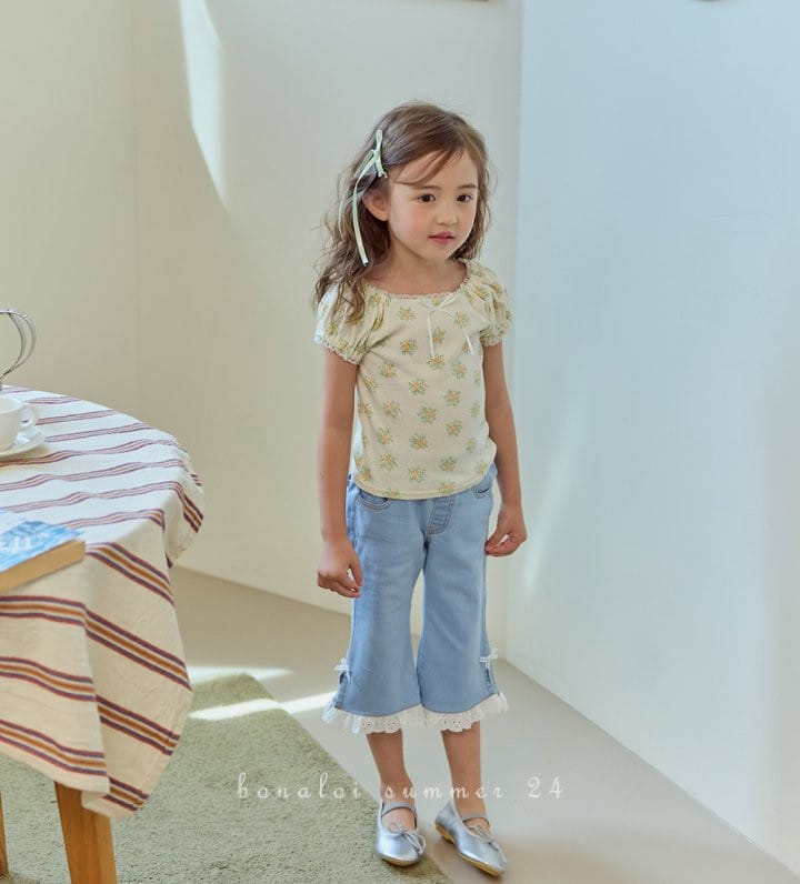 Bonaloi - Korean Children Fashion - #kidsstore - Candy Span Denim Pants - 3