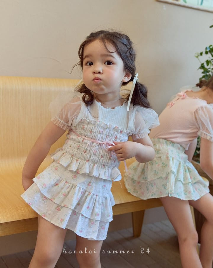 Bonaloi - Korean Children Fashion - #kidzfashiontrend - Rize Ribbon Bustier - 9
