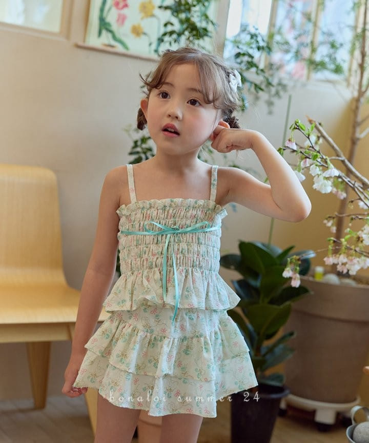 Bonaloi - Korean Children Fashion - #littlefashionista - Rize Ribbon Bustier - 11