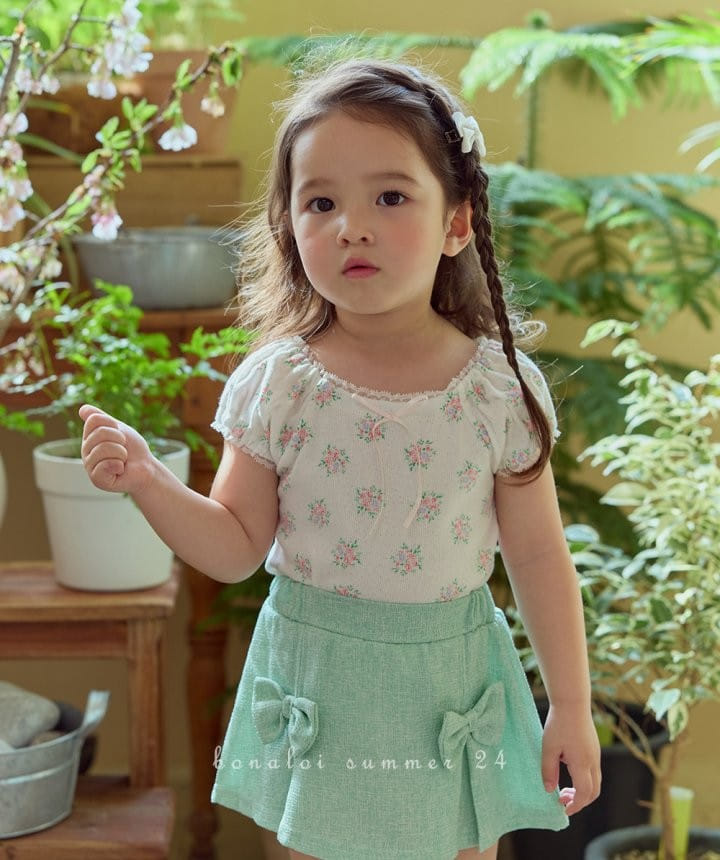 Bonaloi - Korean Children Fashion - #minifashionista - Lindsey Puff Tee