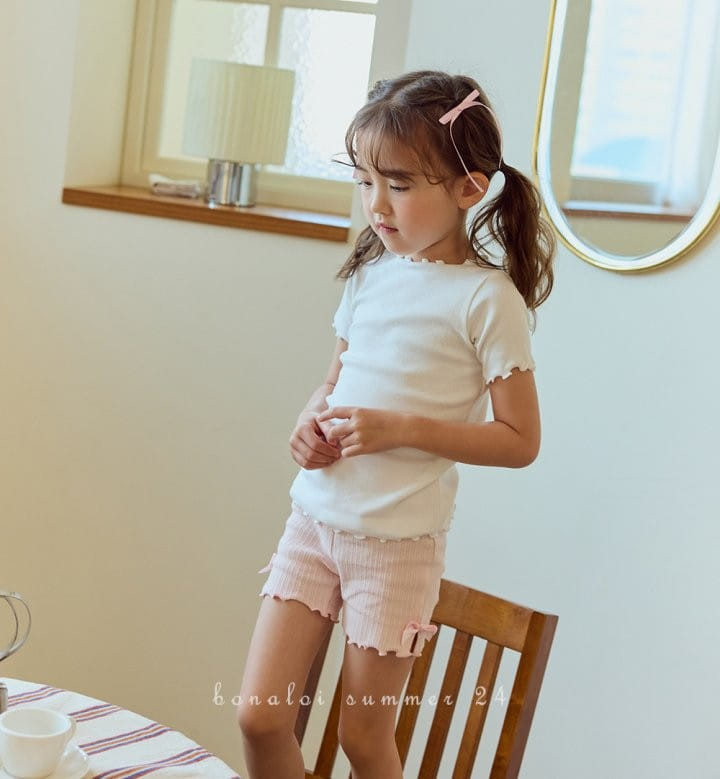 Bonaloi - Korean Children Fashion - #toddlerclothing - Soft Interlon Tee - 4