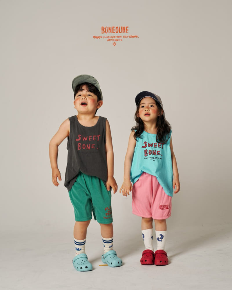 Boneoune - Korean Children Fashion - #childofig - Smurf Waffle Shorts  - 6