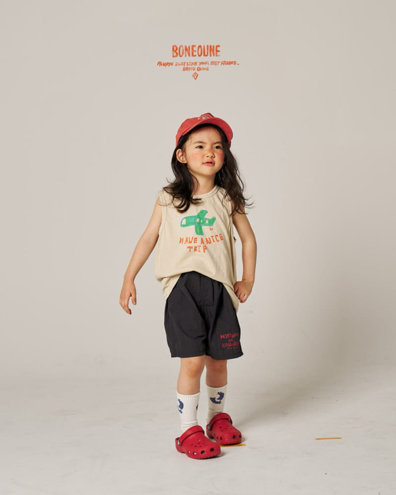Boneoune - Korean Children Fashion - #childrensboutique - plane Non Sleeve Tee - 3