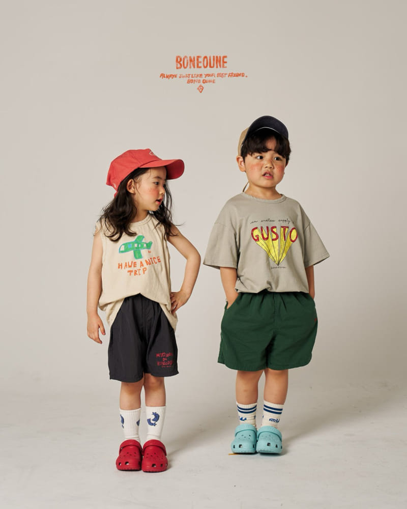 Boneoune - Korean Children Fashion - #childrensboutique - plane Non Sleeve Tee - 4