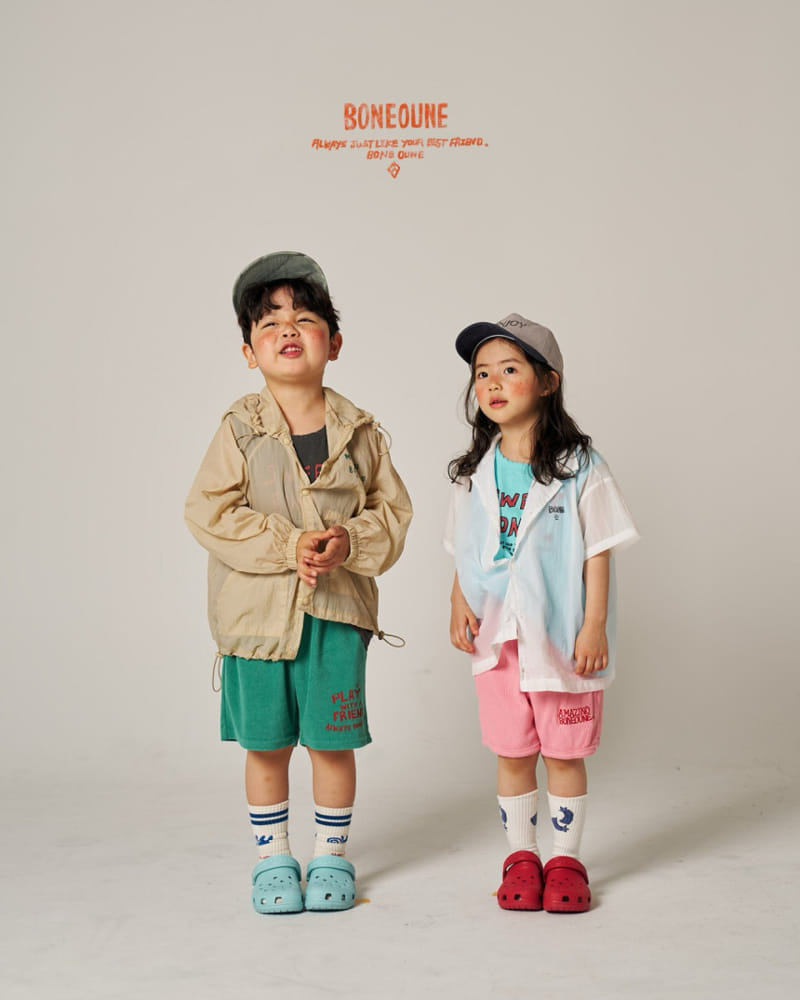 Boneoune - Korean Children Fashion - #fashionkids - Smurf Waffle Shorts  - 10