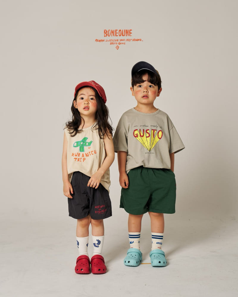 Boneoune - Korean Children Fashion - #kidsshorts - Gusto Tee - 6