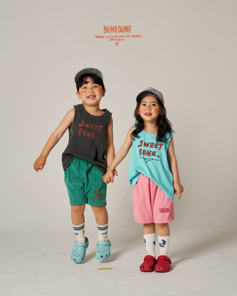 Boneoune - Korean Children Fashion - #prettylittlegirls - Smurf Waffle Shorts  - 2