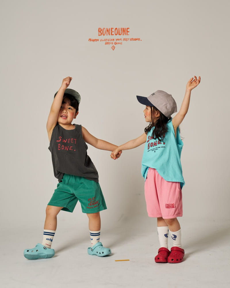 Boneoune - Korean Children Fashion - #stylishchildhood - Smurf Waffle Shorts  - 5