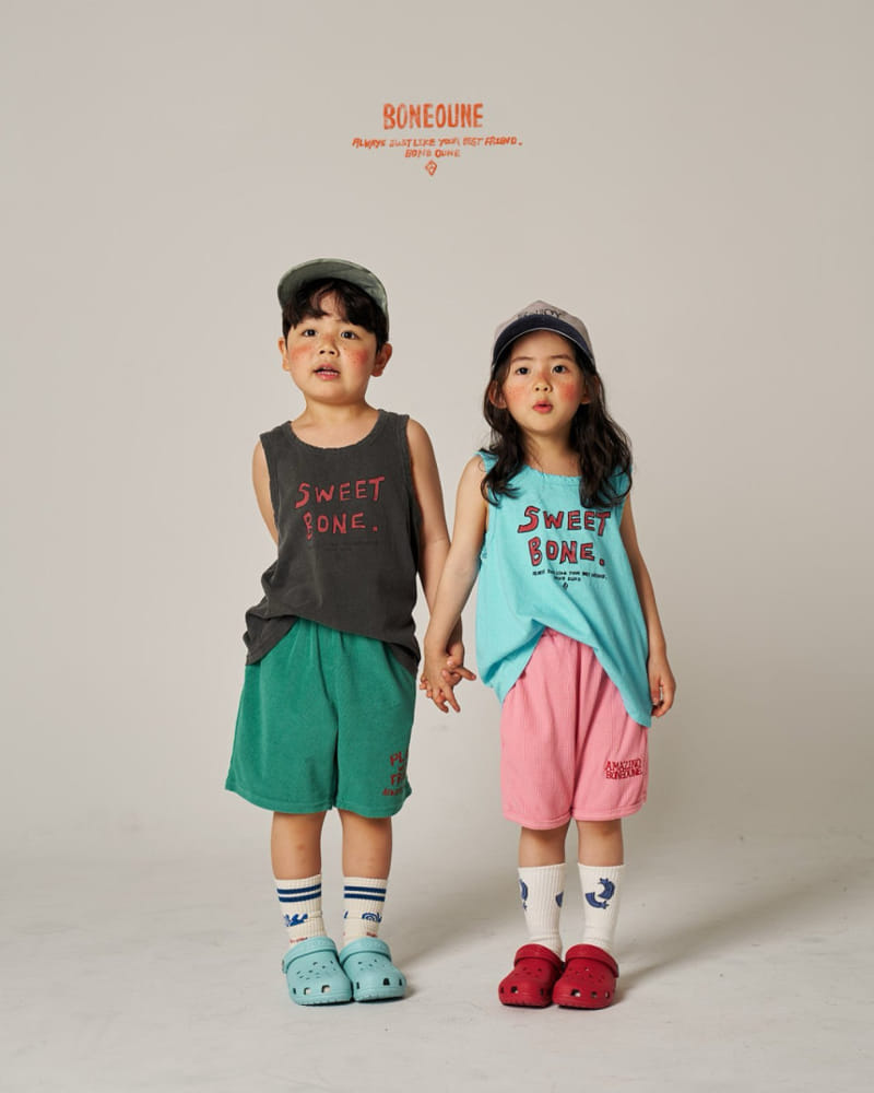 Boneoune - Korean Children Fashion - #todddlerfashion - Smurf Waffle Shorts  - 3