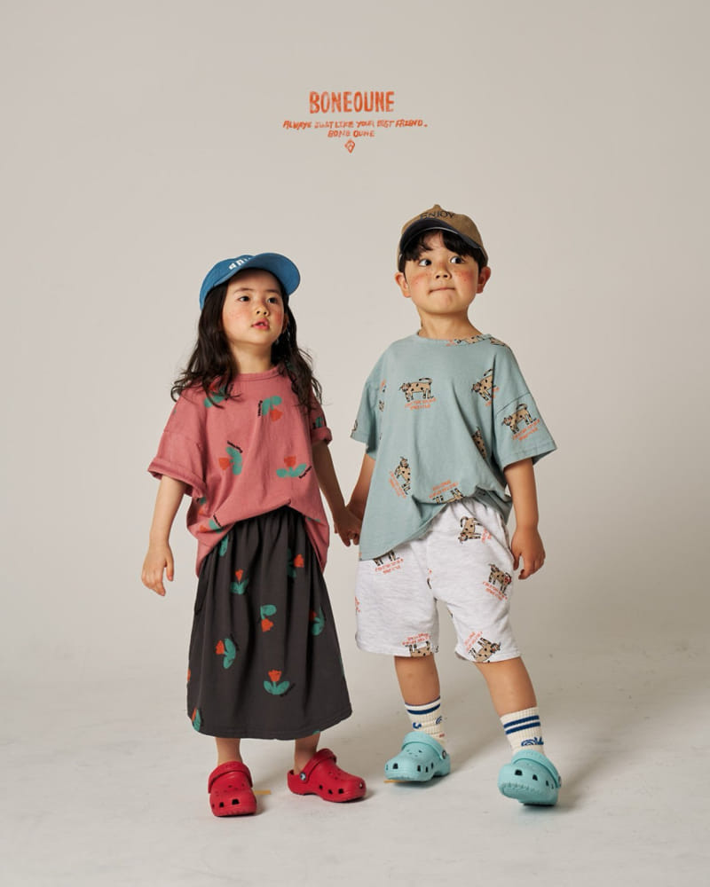 Boneoune - Korean Children Fashion - #todddlerfashion - Cheetah Mini Terry Pants - 2