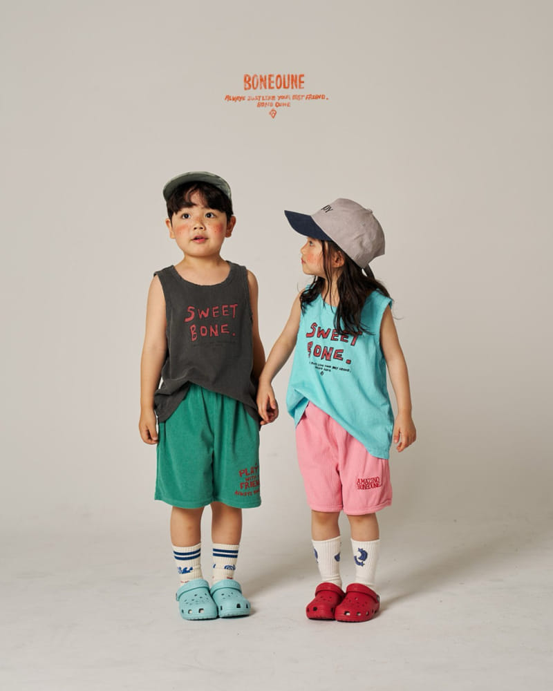 Boneoune - Korean Children Fashion - #todddlerfashion - Smurf Waffle Shorts  - 4