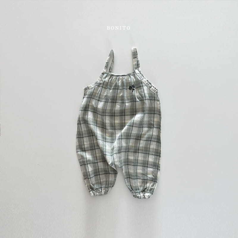 Bonito - Korean Baby Fashion - #babyboutique - BNT Check String Overalls  - 4
