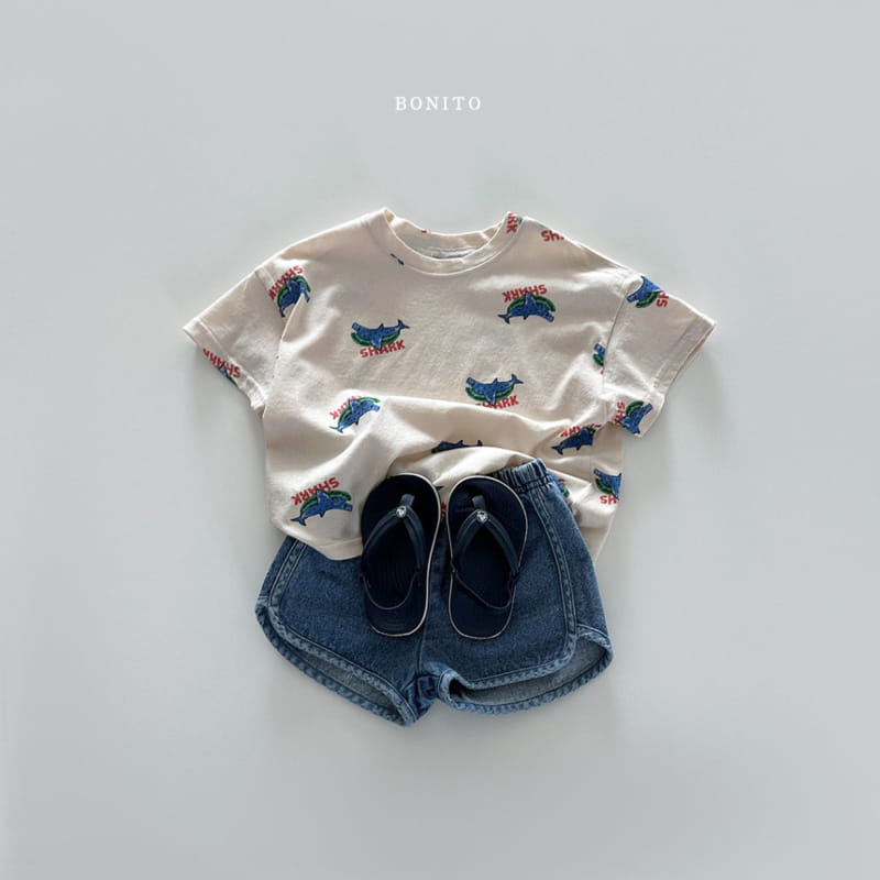 Bonito - Korean Baby Fashion - #babyboutique - Piping Denim Shorts - 10