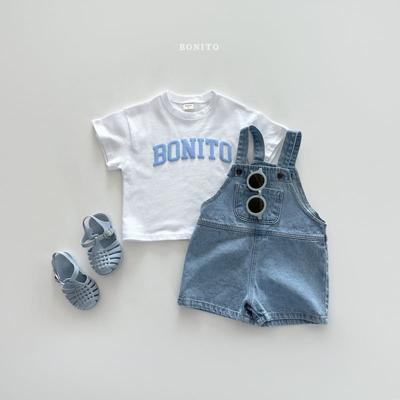 Bonito - Korean Baby Fashion - #babyboutique - Denim Short Dungarees - 5