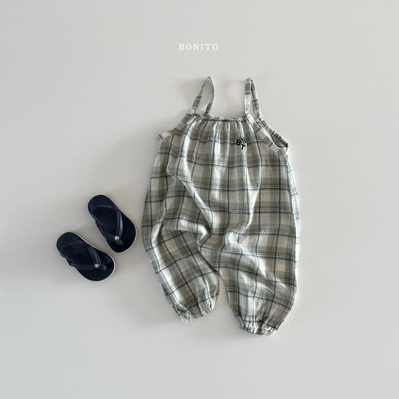 Bonito - Korean Baby Fashion - #babyboutiqueclothing - BNT Check String Overalls  - 5