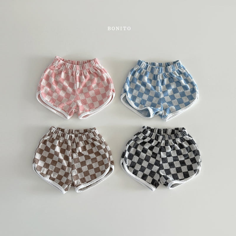 Bonito - Korean Baby Fashion - #babyboutiqueclothing - Terry Check Shorts